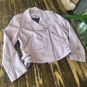⭐️ Walter Baker Genuine Leather Moto Jacket – Size Large